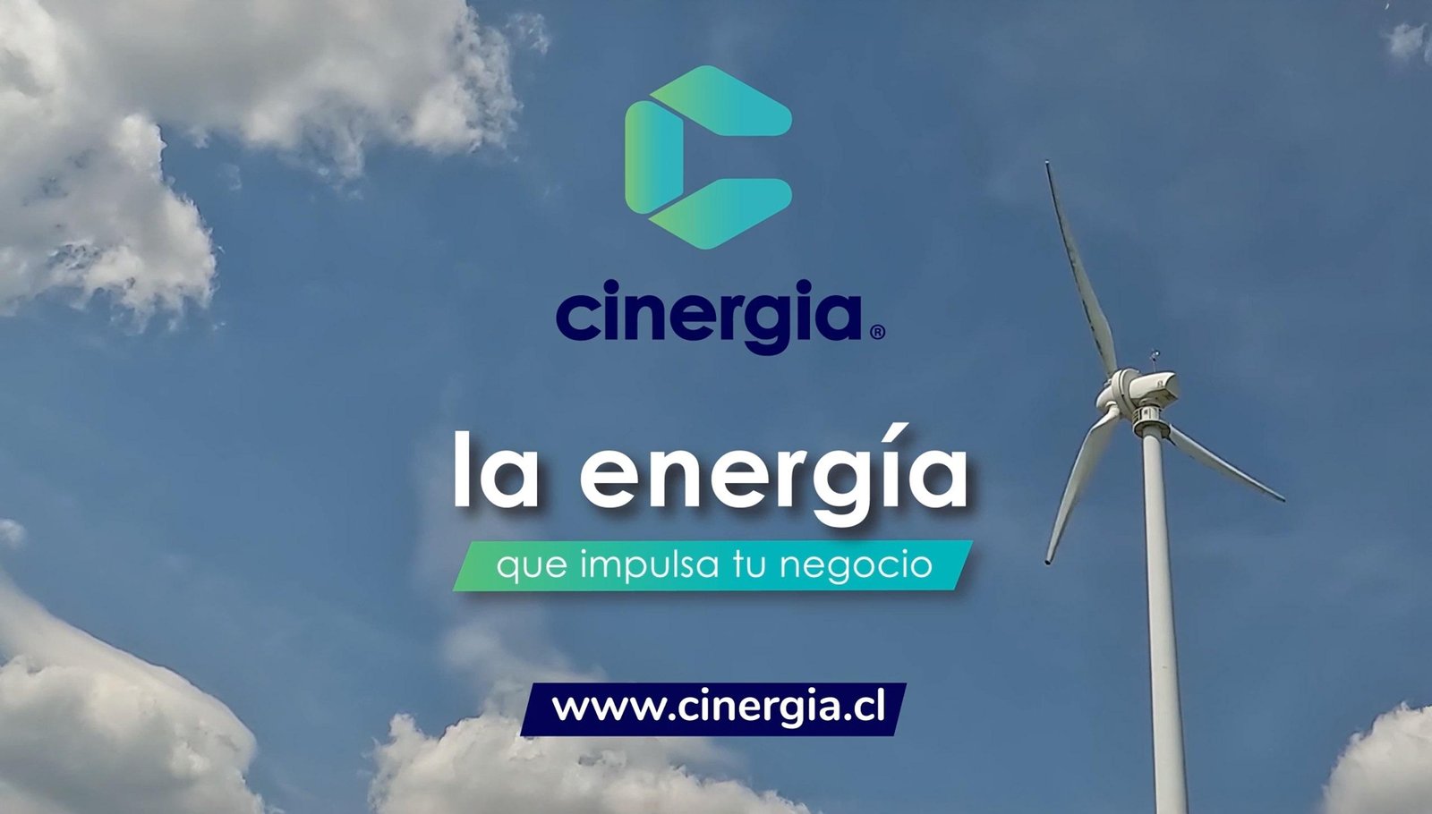 Banner campaña Cinergia turbina eólica